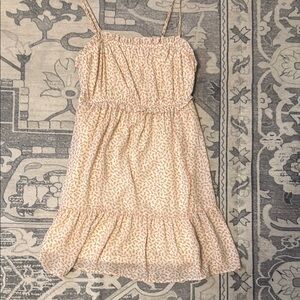 Sienna Sky Cream Sundress Sleeveless Spaghetti Strap Casual